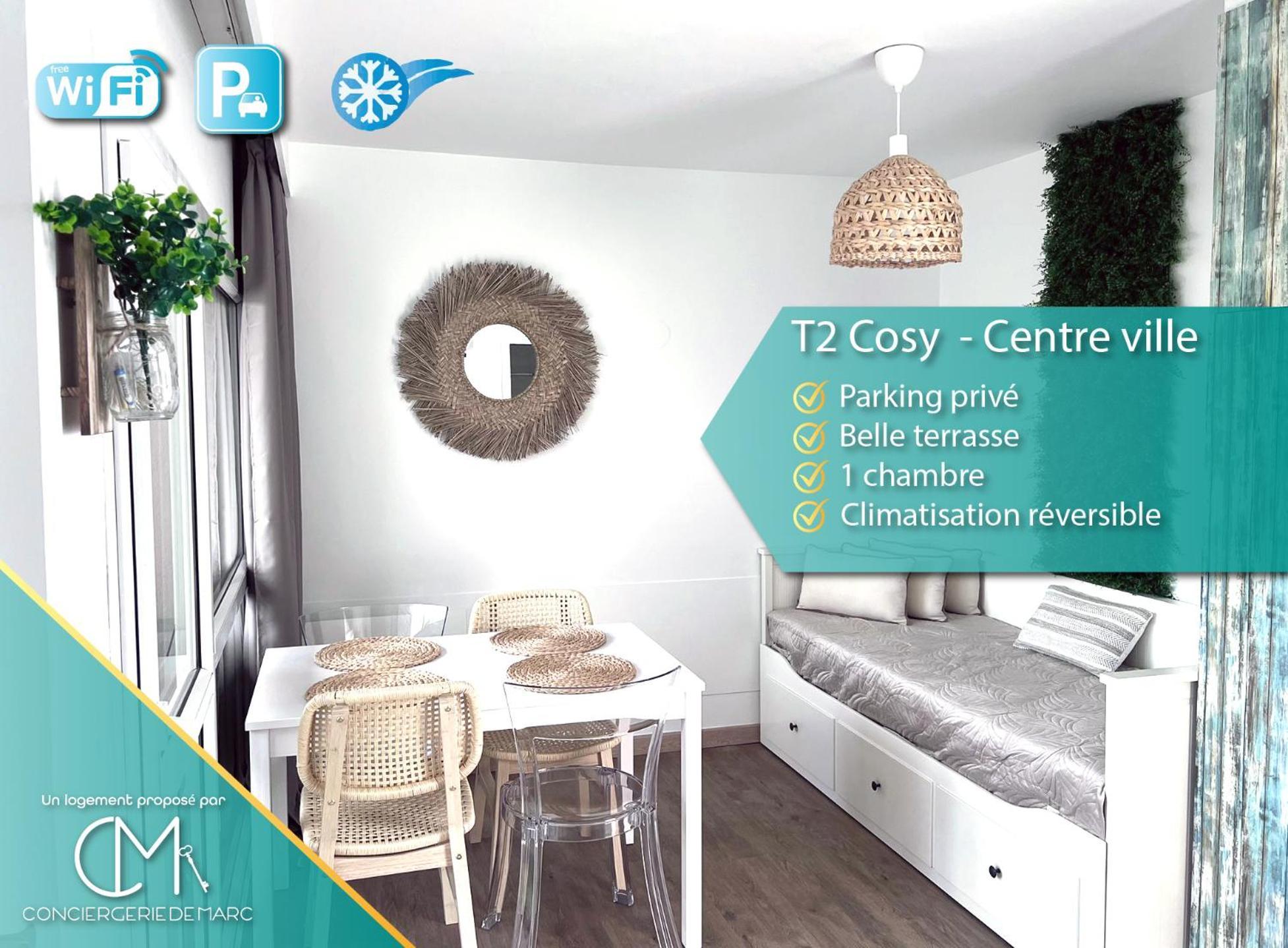 T2 Cosy Centre Ville, Parking Prive La Grande-Motte